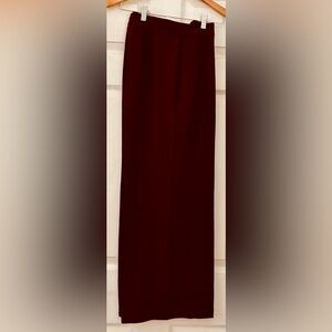 Nannette Burgundy Wide Leg Pants